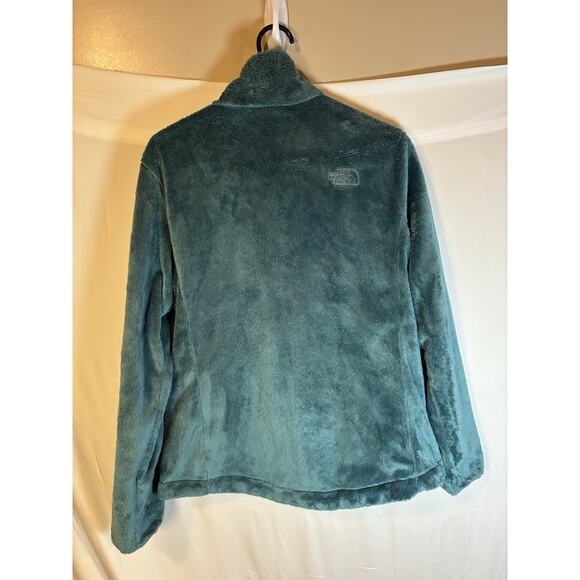 The North Face Womens Osito Full Zip Fleece Jacket Long Sleeve Size L Teal - Picture 2 of 9